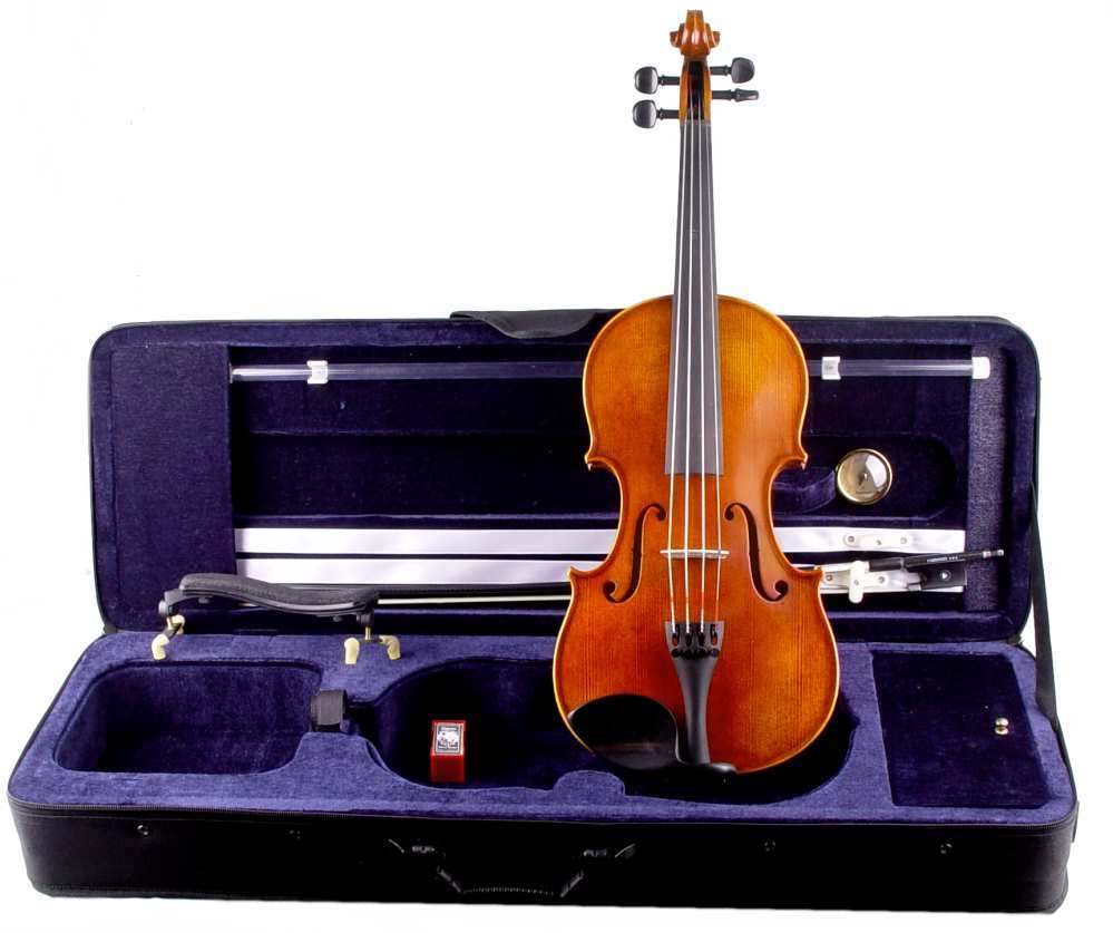 Geigenset Violine von W. Mahr im Set mit Carbonbogen 4/4 Größe