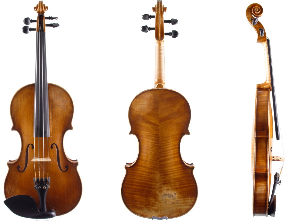 Gehobene Schülervioline im Set von W. Mahr 4/4 Größe