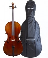Set: Cello aus Bubenreuth 2017 4/4-Größe mit Tasche Carbonbogen