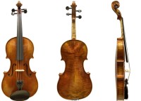 Geige von Walter Mahr 04-37 Etui Bogen Stütze