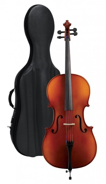 Celloset: Cello Tasche Bogen Kolophonium 3/4 Größe